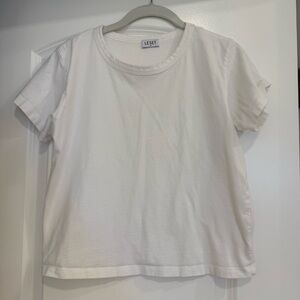 LESET The Margo White Short Sleeve Crewneck Tee